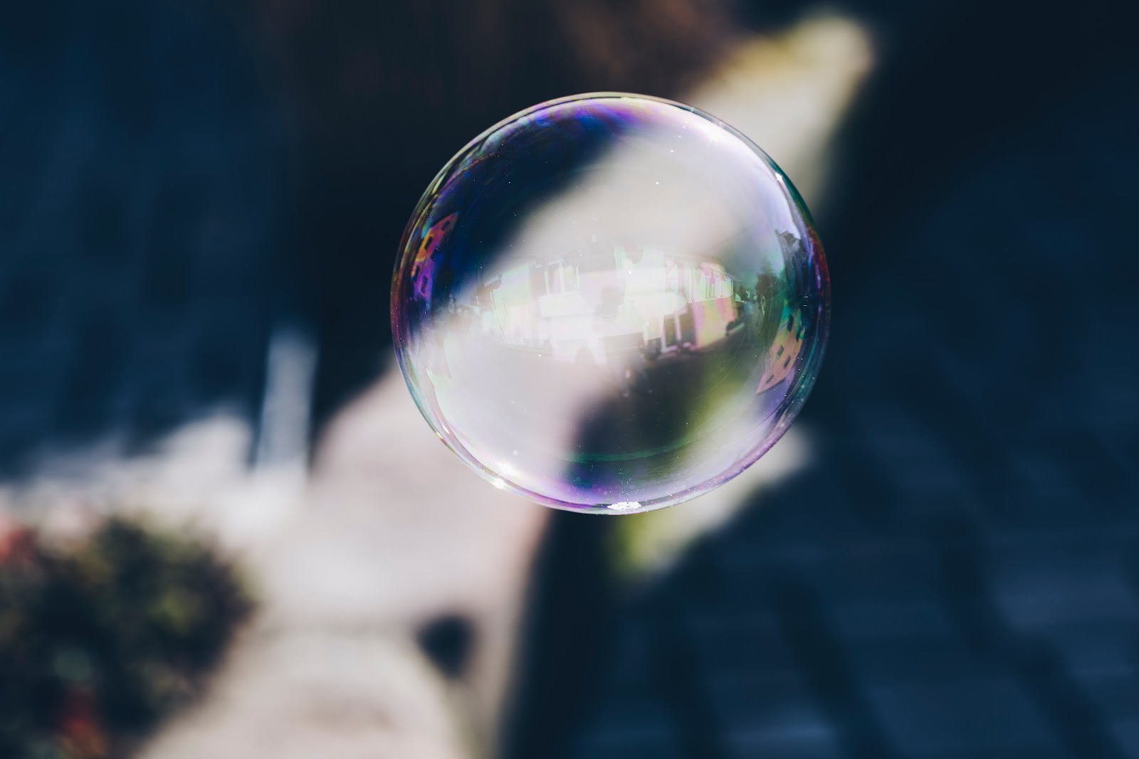 Bubble with blurred background