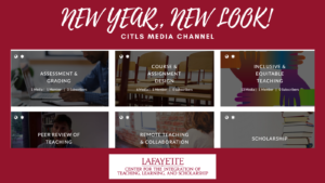 Image of the new layout of the CITLS media channel with panels for channels