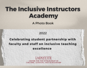 Inclusive Instructors Academy Photo Book Cover Page