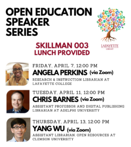 Flyer for Open Education Speaker Series